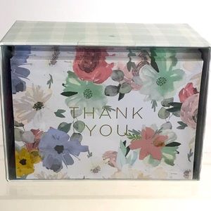 GEORGE STANLEY Set of 50 Thank You Cards & Envelopes Box - NEW-SEALED